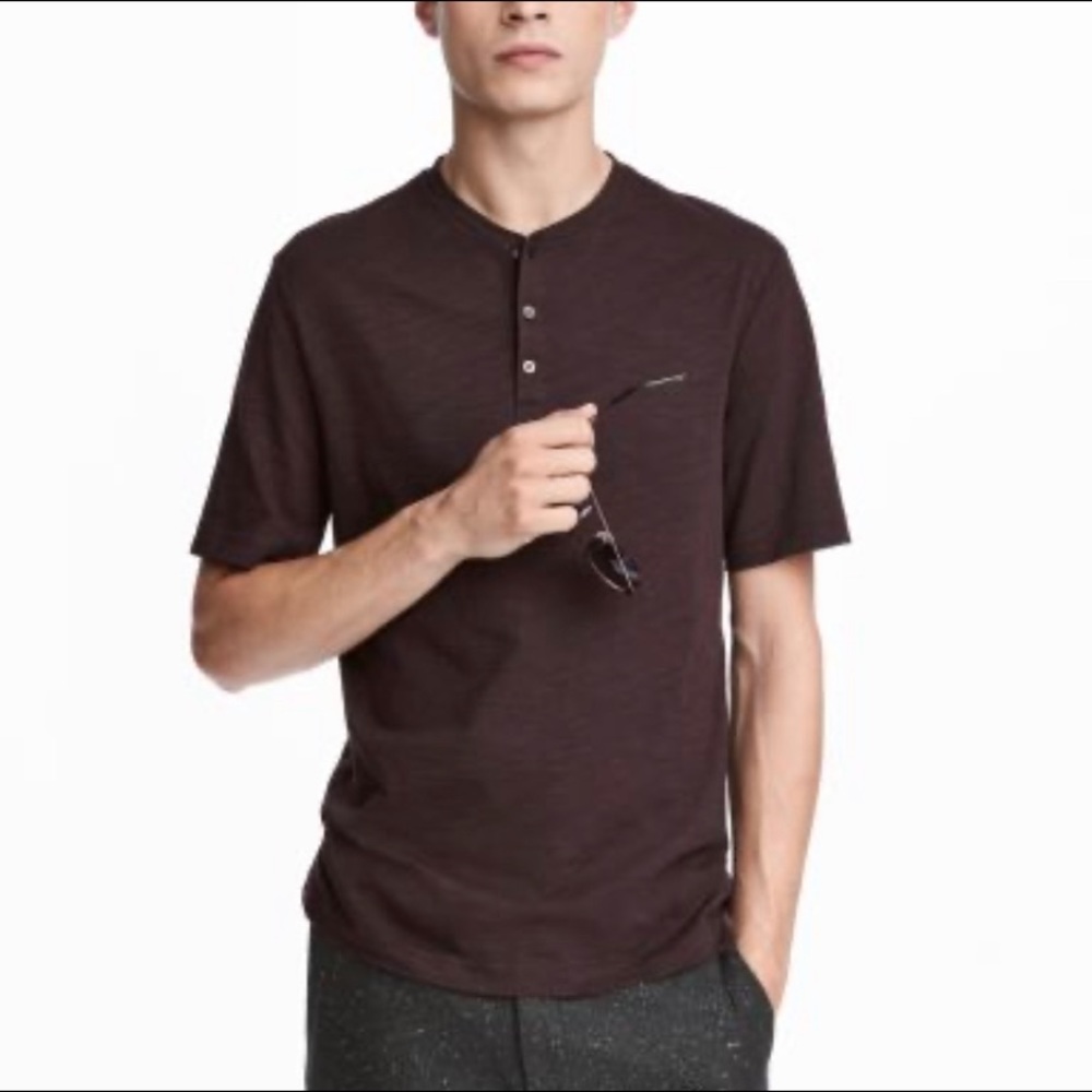 H&M Men’s 100% cotton Henley